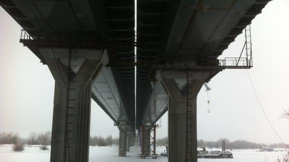 Завершен 5 из 7 этапов строительства моста через Ахтубу