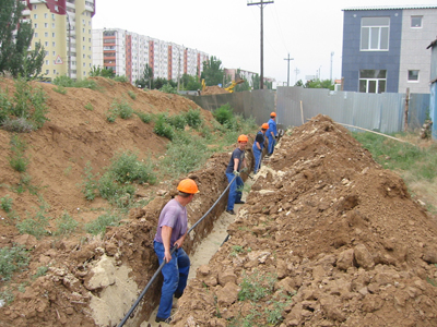 В поселках Волжского проходит реконструкция электросетей