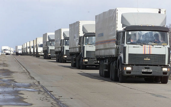 Гуманитарный конвой из России прибыл в Луганск