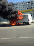 В Волгограде во время движения загорелась ГАЗель