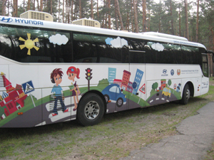 В Волгоград приедет автобус-тренажер «Школа дорожной безопасности»