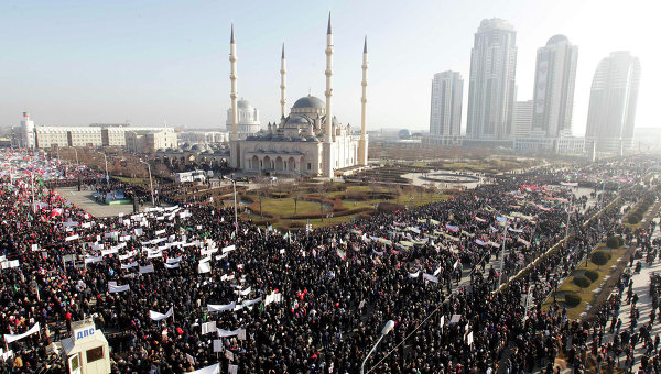 Митинг в Грозном собрал более миллиона человек