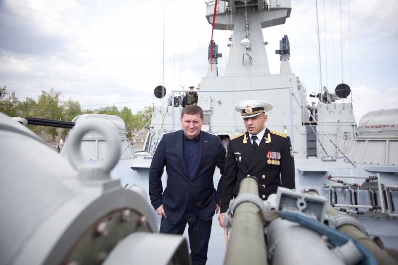 Андрей Бочаров встретился с моряками Каспийской флотилии