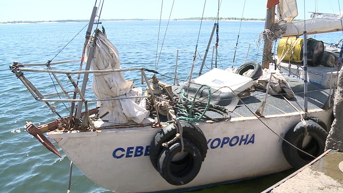 Капитан бетонной яхты причалил к берегу Волгограда по пути в Севастополь