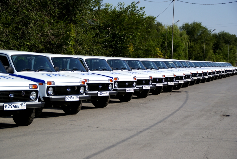 В Волгограде сельским участковым подарили 50 новых «Нив»
