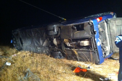 На трассе «Дон» перевернулся автобус, четверо погибших