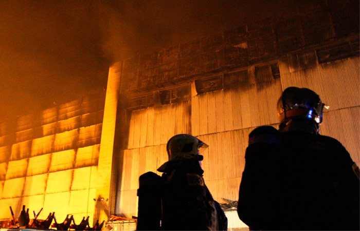 В Москве произошел крупнейший пожар за четверть века