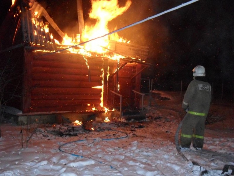 В Волгоградской области при пожаре в бане погиб молодой человек