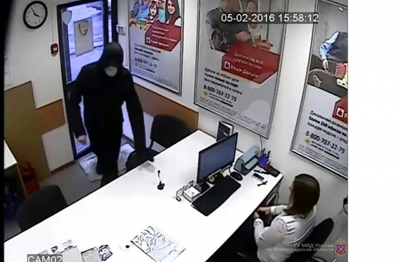 В Волгограде задержан подозреваемый в разбойном нападении на офисы займов