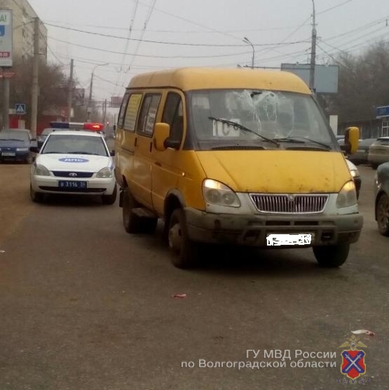 В Волгограде маршрутка сбила пешехода