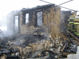 При пожаре под Волгоградом погиб 78-летний пенсионер