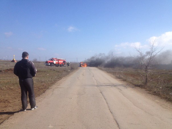 В Волжском на дороге сгорела «Нива»