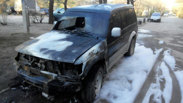 Ночью в Волжском сожгли «Мицубиси Паджеро»
