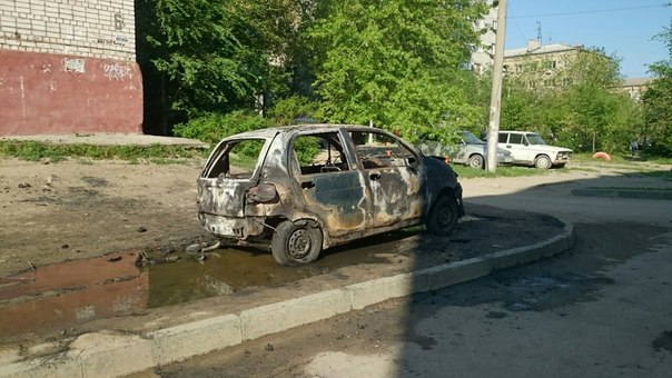 В Волгограде ночью сожгли «Дэу Матиз»