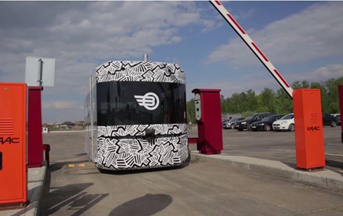 В Волжском представили первый в России беспилотный автобус Volgabus