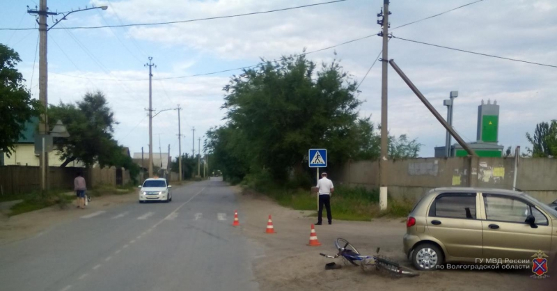 Под Волгоградом автоледи на «Матизе» сбила насмерть велосипедиста