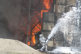 Пожар на заводе «Красный октябрь» ликвидировали более 6 часов