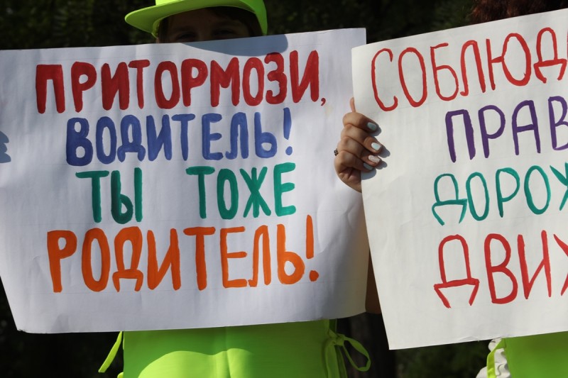 Волжским автомобилистам напомнили о маленьких пешеходах